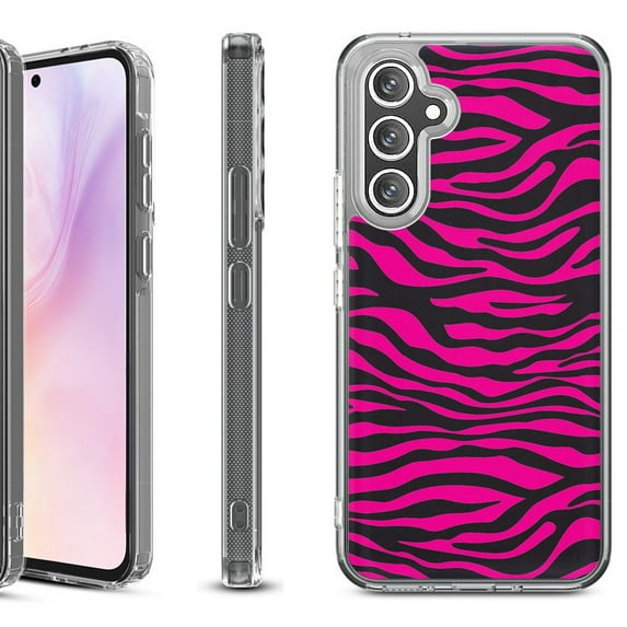Shockproof Protective Phone Case for Samsung Galaxy A26 5G, by OneToughShield - Zebra Pink