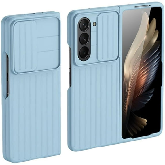 Shockproof Protective Phone Case for Samsung Galaxy Z Fold 5, Premium Full Protection Cover Case Compatible with Samsung Galaxy Z Fold 5 (Sky Blue)