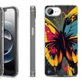 thumbnail image 1 of Shockproof Protective Phone Case for iPhone 16e, by OneToughShield - Abstract Butterfly, 1 of 5