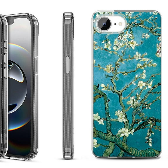 Shockproof Protective Phone Case for iPhone 16e, by OneToughShield - Almond Blossom