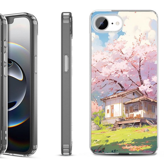 Shockproof Protective Phone Case for iPhone 16e, by OneToughShield - Aura Spring