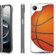 thumbnail image 1 of Shockproof Protective Phone Case for iPhone 16e, by OneToughShield - Basketball, 1 of 5