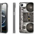 thumbnail image 1 of Shockproof Protective Phone Case for iPhone 16e, by OneToughShield - Boombox, 1 of 5