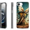 thumbnail image 1 of Shockproof Protective Phone Case for iPhone 16e, by OneToughShield - Butterfly Windmills, 1 of 5