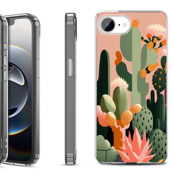 Shockproof Protective Phone Case for iPhone 16e, by OneToughShield - Cactus