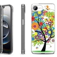 thumbnail image 1 of Shockproof Protective Phone Case for iPhone 16e, by OneToughShield - Colorful Tree, 1 of 5
