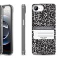 thumbnail image 1 of Shockproof Protective Phone Case for iPhone 16e, by OneToughShield - Composition Book, 1 of 5