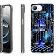 thumbnail image 1 of Shockproof Protective Phone Case for iPhone 16e, by OneToughShield - Cosmos Circuit, 1 of 5