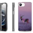 thumbnail image 1 of Shockproof Protective Phone Case for iPhone 16e, by OneToughShield - Deer/Polygon, 1 of 5