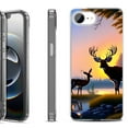 thumbnail image 1 of Shockproof Protective Phone Case for iPhone 16e, by OneToughShield - Deer Sunset, 1 of 5