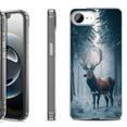 thumbnail image 1 of Shockproof Protective Phone Case for iPhone 16e, by OneToughShield - Deer Winter, 1 of 5