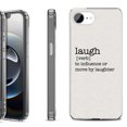 thumbnail image 1 of Shockproof Protective Phone Case for iPhone 16e, by OneToughShield - Dictionary/Laugh, 1 of 5