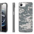 thumbnail image 1 of Shockproof Protective Phone Case for iPhone 16e, by OneToughShield - Digital Camo, 1 of 5