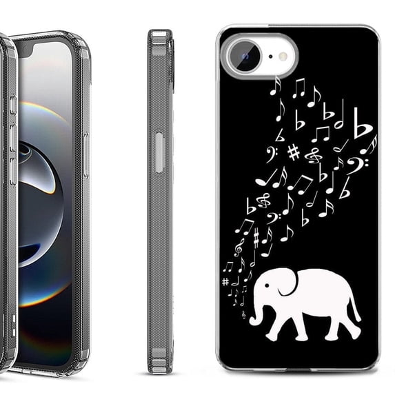 Shockproof Protective Phone Case for iPhone 16e, by OneToughShield - Elephant Music