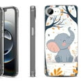 thumbnail image 1 of Shockproof Protective Phone Case for iPhone 16e, by OneToughShield - Elephant Smile, 1 of 5