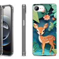 thumbnail image 1 of Shockproof Protective Phone Case for iPhone 16e, by OneToughShield - Fawn Craft, 1 of 5