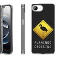 thumbnail image 1 of Shockproof Protective Phone Case for iPhone 16e, by OneToughShield - Flamingo, 1 of 5