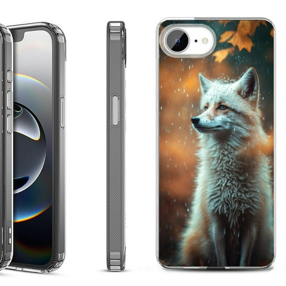 Shockproof Protective Phone Case for iPhone 16e, by OneToughShield - Fox Autumn