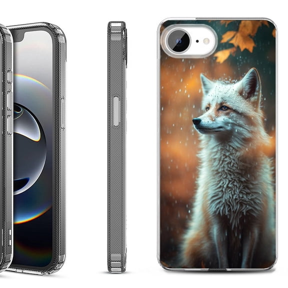 Shockproof Protective Phone Case for iPhone 16e, by OneToughShield - Fox Autumn