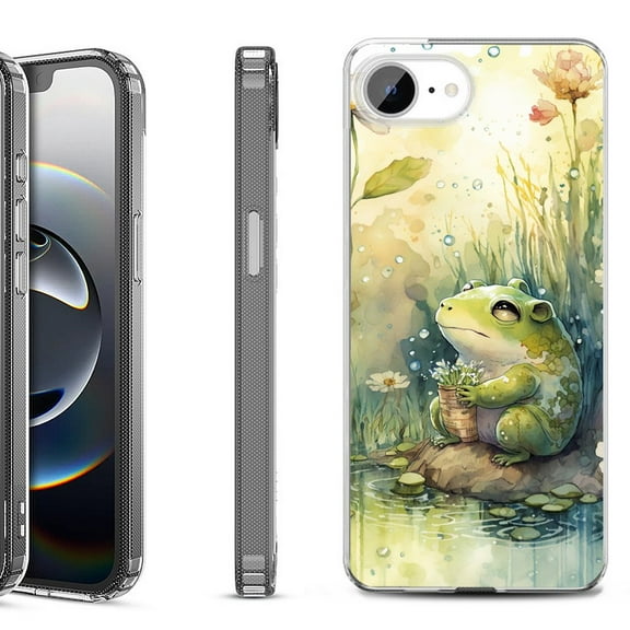 Shockproof Protective Phone Case for iPhone 16e, by OneToughShield - Frog