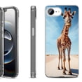 thumbnail image 1 of Shockproof Protective Phone Case for iPhone 16e, by OneToughShield - Giraffe, 1 of 5