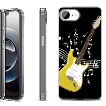 Shockproof Protective Phone Case for iPhone 16e, by OneToughShield - Guitar Yellow