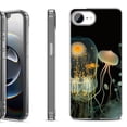 thumbnail image 1 of Shockproof Protective Phone Case for iPhone 16e, by OneToughShield - Jellyfish, 1 of 5