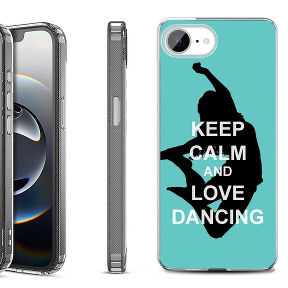 Shockproof Protective Phone Case for iPhone 16e, by OneToughShield - Keep Calm / Dancing