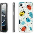 thumbnail image 1 of Shockproof Protective Phone Case for iPhone 16e, by OneToughShield - Ladybug Mix, 1 of 5