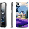 thumbnail image 1 of Shockproof Protective Phone Case for iPhone 16e, by OneToughShield - Lavender Field, 1 of 5