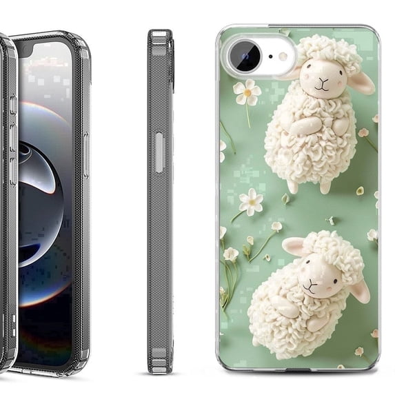 Shockproof Protective Phone Case for iPhone 16e, by OneToughShield - Little Sheep
