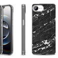 thumbnail image 1 of Shockproof Protective Phone Case for iPhone 16e, by OneToughShield - Marble B/W, 1 of 5