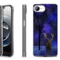 thumbnail image 1 of Shockproof Protective Phone Case for iPhone 16e, by OneToughShield - Midnight Deer, 1 of 5