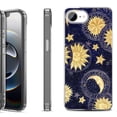thumbnail image 1 of Shockproof Protective Phone Case for iPhone 16e, by OneToughShield - Moon Sun Star, 1 of 5