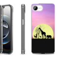 thumbnail image 1 of Shockproof Protective Phone Case for iPhone 16e, by OneToughShield - Moonlight Safari, 1 of 5