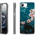 thumbnail image 1 of Shockproof Protective Phone Case for iPhone 16e, by OneToughShield - Night Blossom, 1 of 5