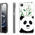 thumbnail image 1 of Shockproof Protective Phone Case for iPhone 16e, by OneToughShield - Panda, 1 of 5