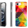 thumbnail image 1 of Shockproof Protective Phone Case for iPhone 16e, by OneToughShield - Polygon, 1 of 5