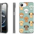 thumbnail image 1 of Shockproof Protective Phone Case for iPhone 16e, by OneToughShield - Puppies, 1 of 5