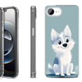 thumbnail image 1 of Shockproof Protective Phone Case for iPhone 16e, by OneToughShield - Puppy Charm, 1 of 5