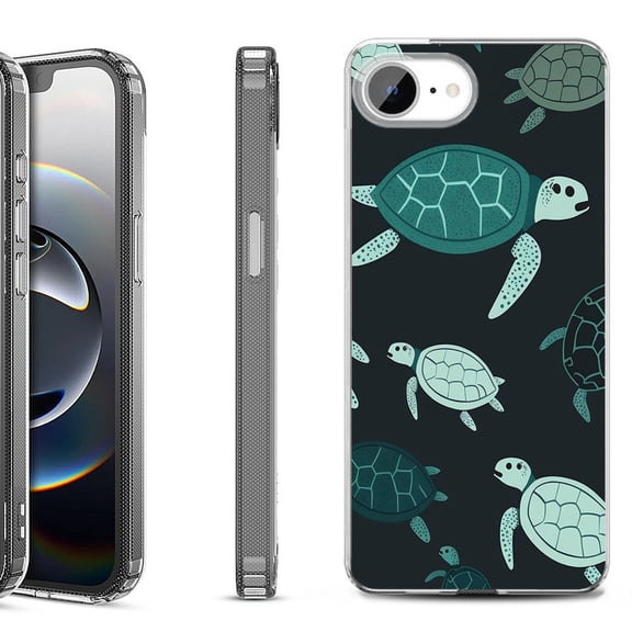 Shockproof Protective Phone Case for iPhone 16e, by OneToughShield - Sea Turtle Mix