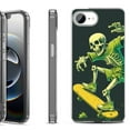 thumbnail image 1 of Shockproof Protective Phone Case for iPhone 16e, by OneToughShield - Skeleton Skater, 1 of 5