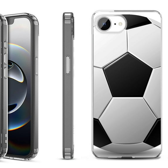 Shockproof Protective Phone Case for iPhone 16e, by OneToughShield - Soccer