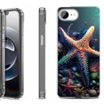 thumbnail image 1 of Shockproof Protective Phone Case for iPhone 16e, by OneToughShield - Starfish, 1 of 5