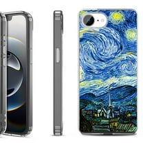 Shockproof Protective Phone Case for iPhone 16e, by OneToughShield - Starry Night France