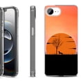 thumbnail image 1 of Shockproof Protective Phone Case for iPhone 16e, by OneToughShield - Sunset Dachshund, 1 of 5