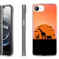 thumbnail image 1 of Shockproof Protective Phone Case for iPhone 16e, by OneToughShield - Sunset Safari, 1 of 5