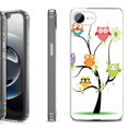 thumbnail image 1 of Shockproof Protective Phone Case for iPhone 16e, by OneToughShield - Tree Owl, 1 of 5