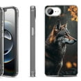 thumbnail image 1 of Shockproof Protective Phone Case for iPhone 16e, by OneToughShield - Wolf Autumn, 1 of 5