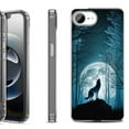 thumbnail image 1 of Shockproof Protective Phone Case for iPhone 16e, by OneToughShield - Wolf Moon, 1 of 5